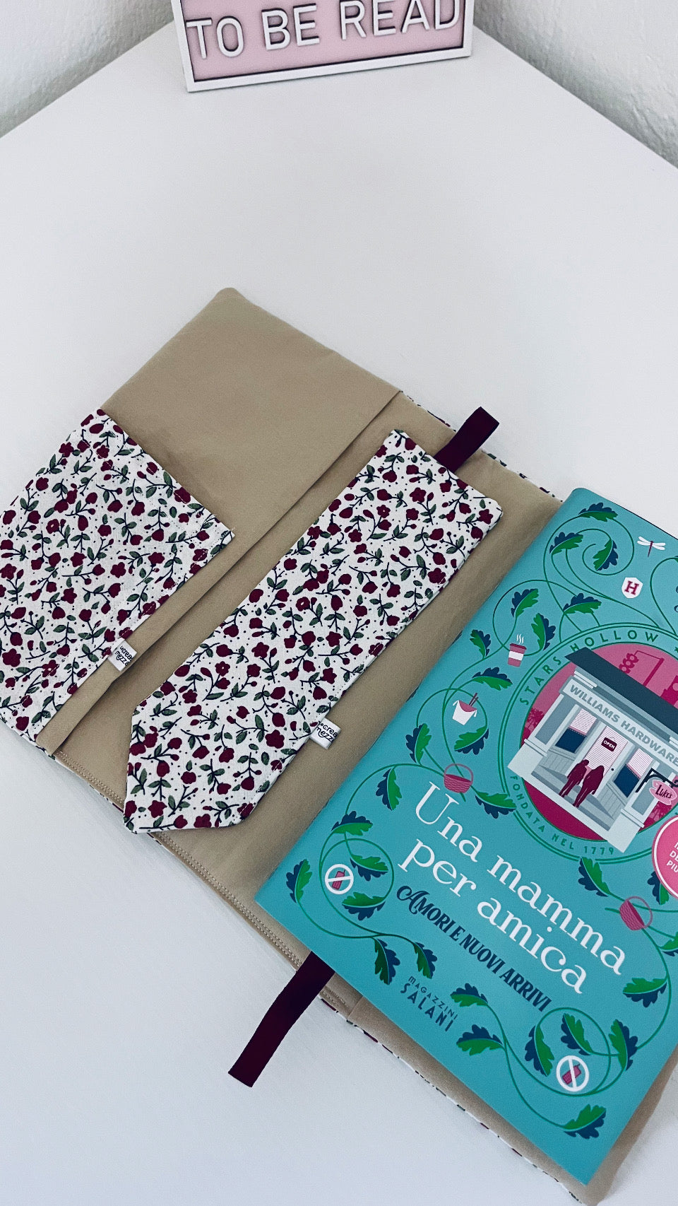 Burgundy flowers book set - pronta consegna