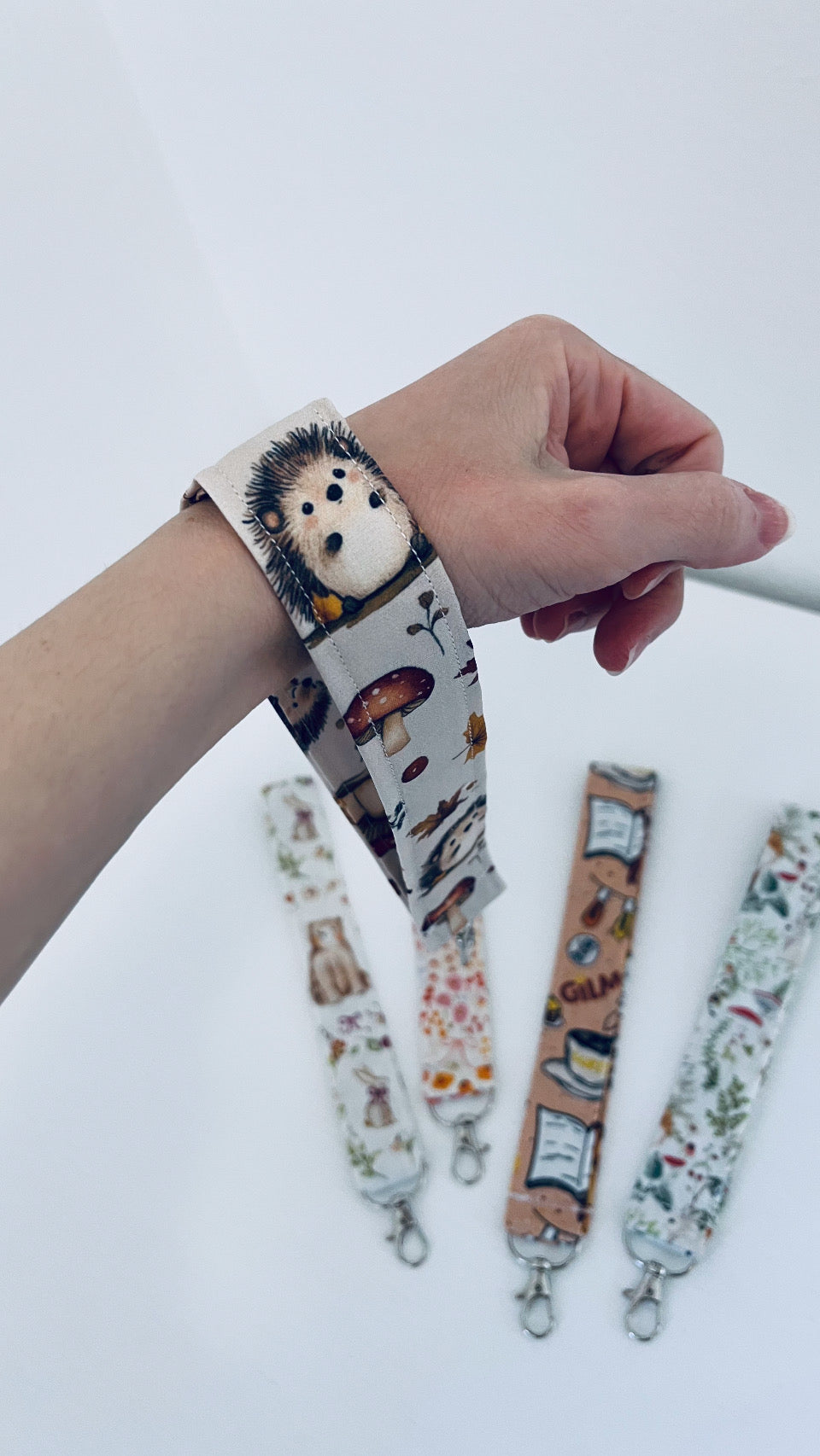 Portachiavi fiorellini arancioni - pronta consegna