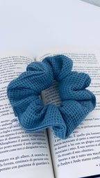 Scrunchie spugna nido d'ape blue 💙 - pronta consegna