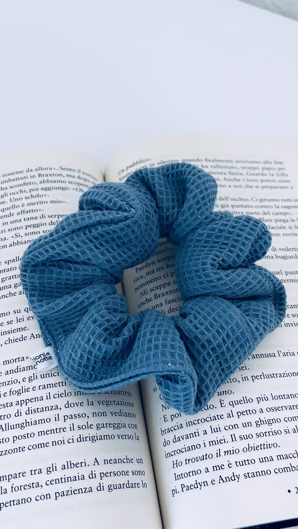 Scrunchie spugna nido d'ape blue 💙 - pronta consegna