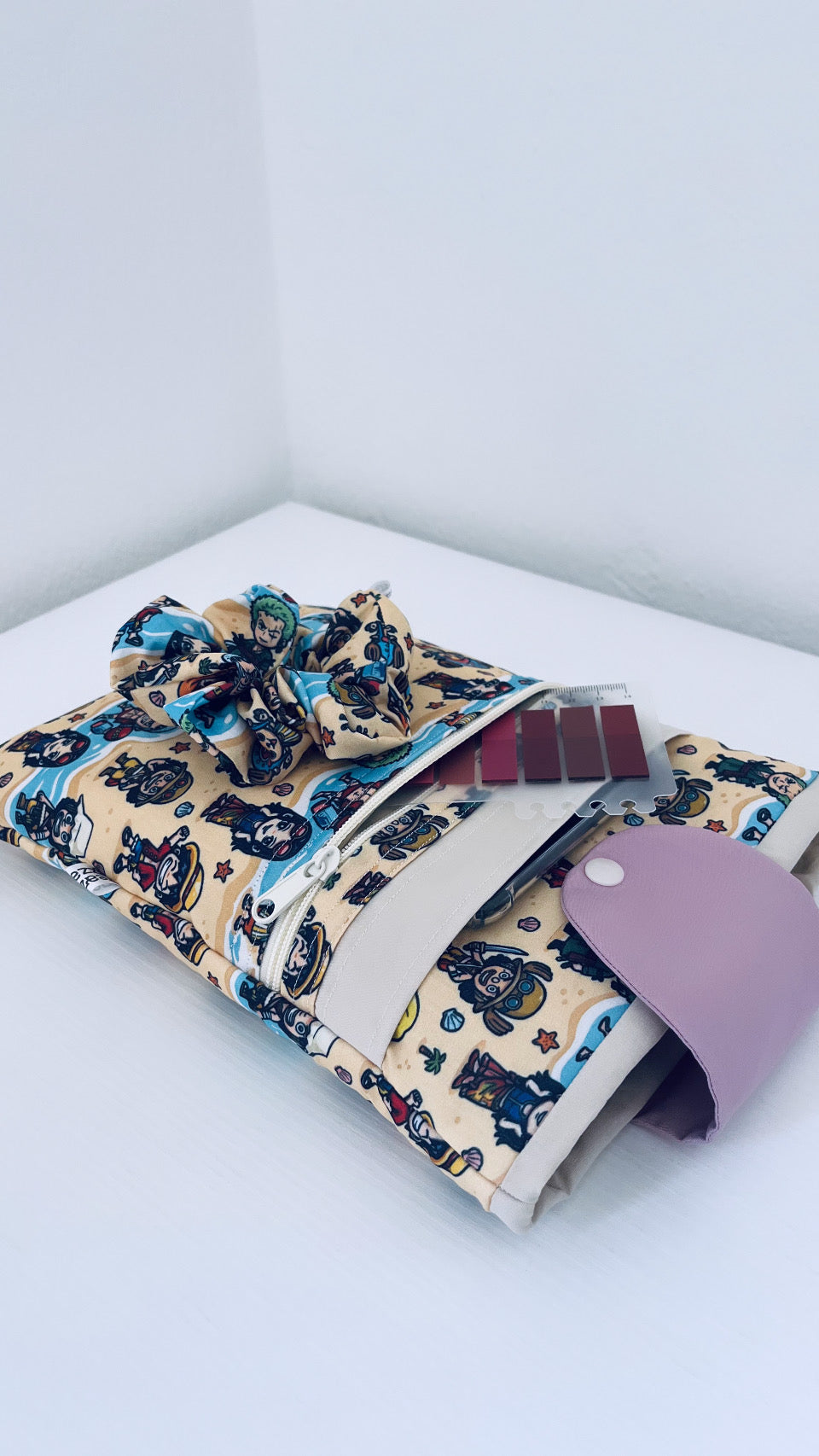 Booksleeve doppia tasca astuccio ciurma 🌊🫧🌺 - pronta consegna