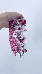 Porta badge / porta cellulare da collo fragoline rosa 🌸🍓- pronta consegna