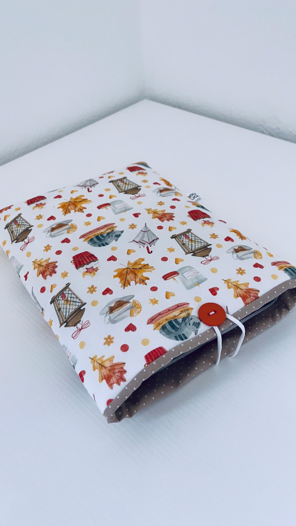 Booksleeve large semplice gatto cozy - pronta consegna