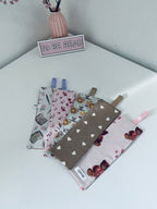 Segnalibro cuoricini tortora - pronta consegna