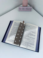 Segnalibro cuoricini tortora - pronta consegna