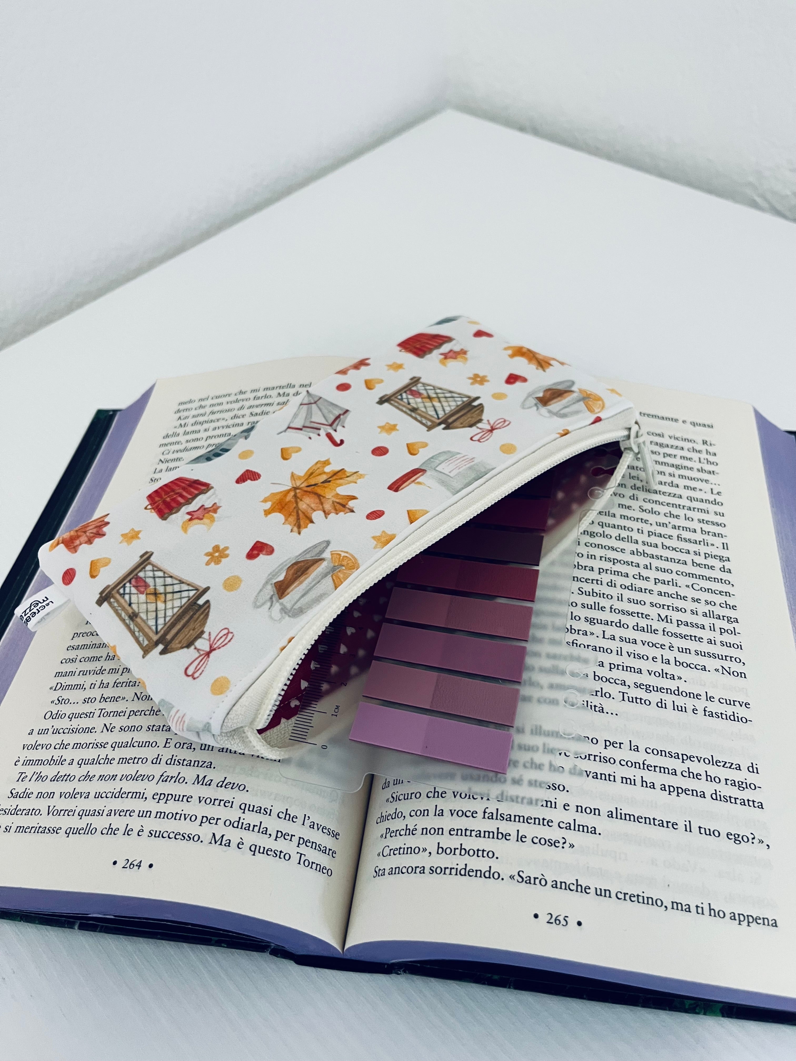 Astuccio piatto classico gatto cozy - pronta consegna