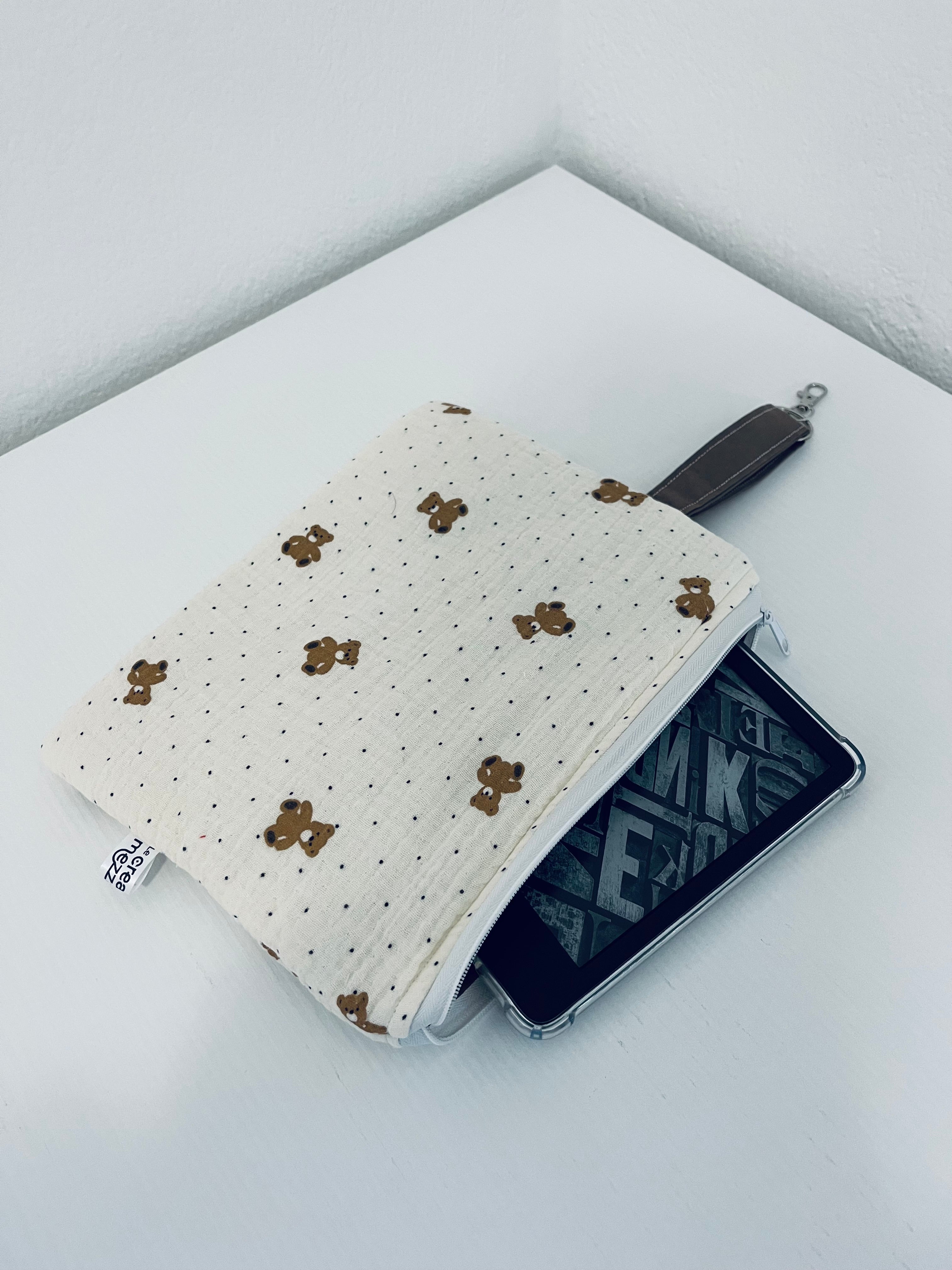 Flat pouch e-reader cases orsetti - pronta consegna