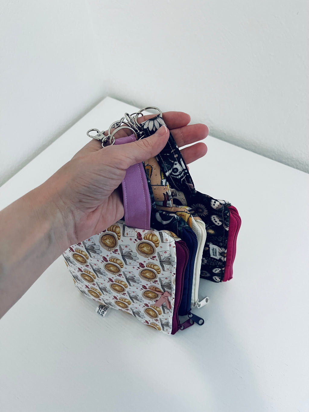 Mini flat portachiavi caffè libri - pronta consegna