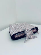 Book cover velluto a costine e fiorellini - pronta consegna