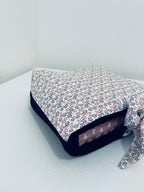 Book cover velluto a costine e fiorellini - pronta consegna