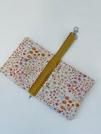 Porta carte fiorellini arancioni - pronta consegna